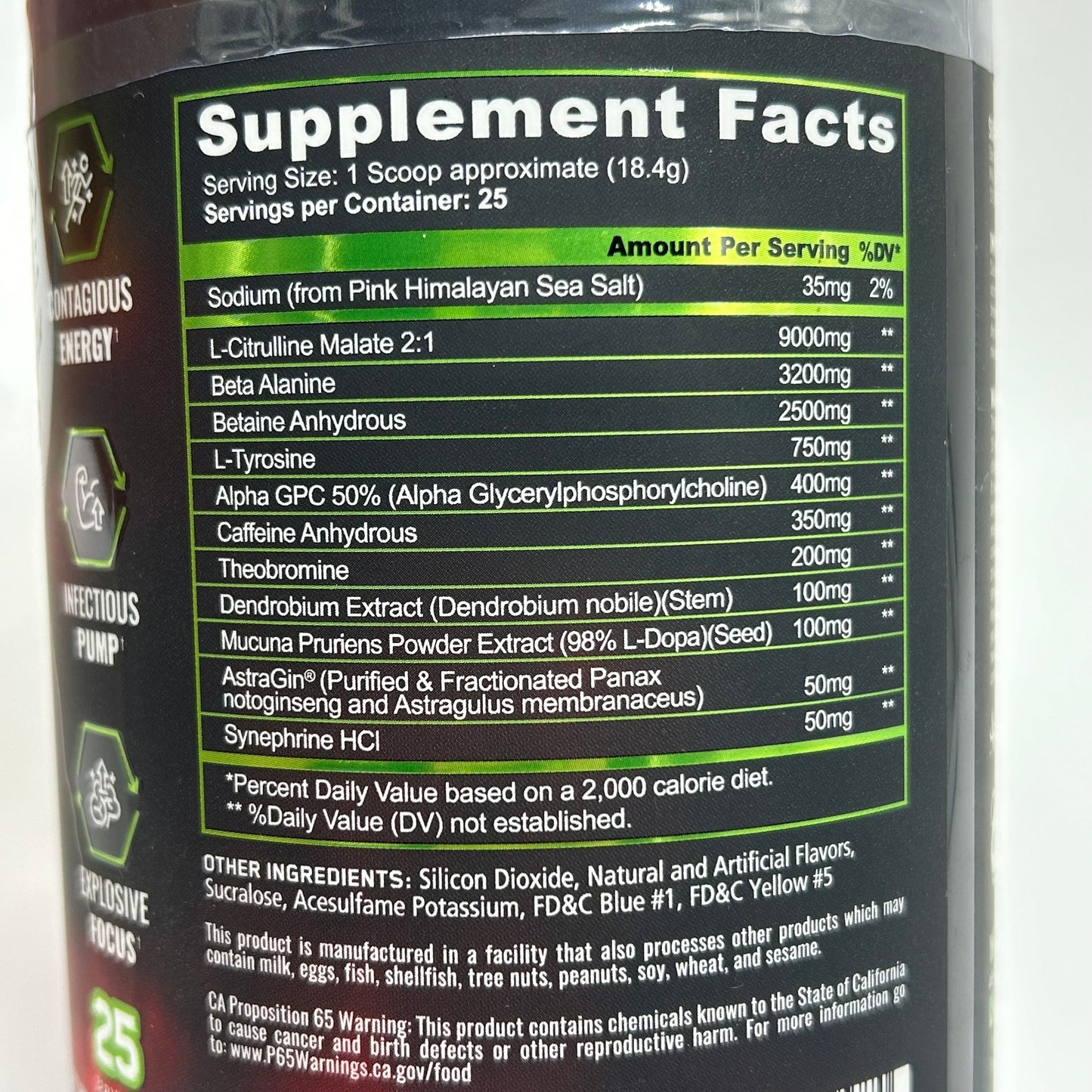 Panda Supplements “PANDAMIC” High Stim Pre Workout