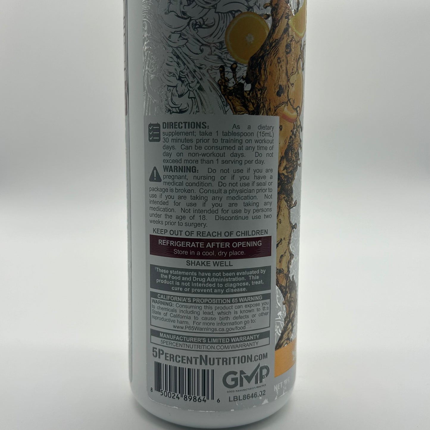 Rich Piana’s 5% Nutrition “L-Carnitine 3150” Liquid Fat Burner
