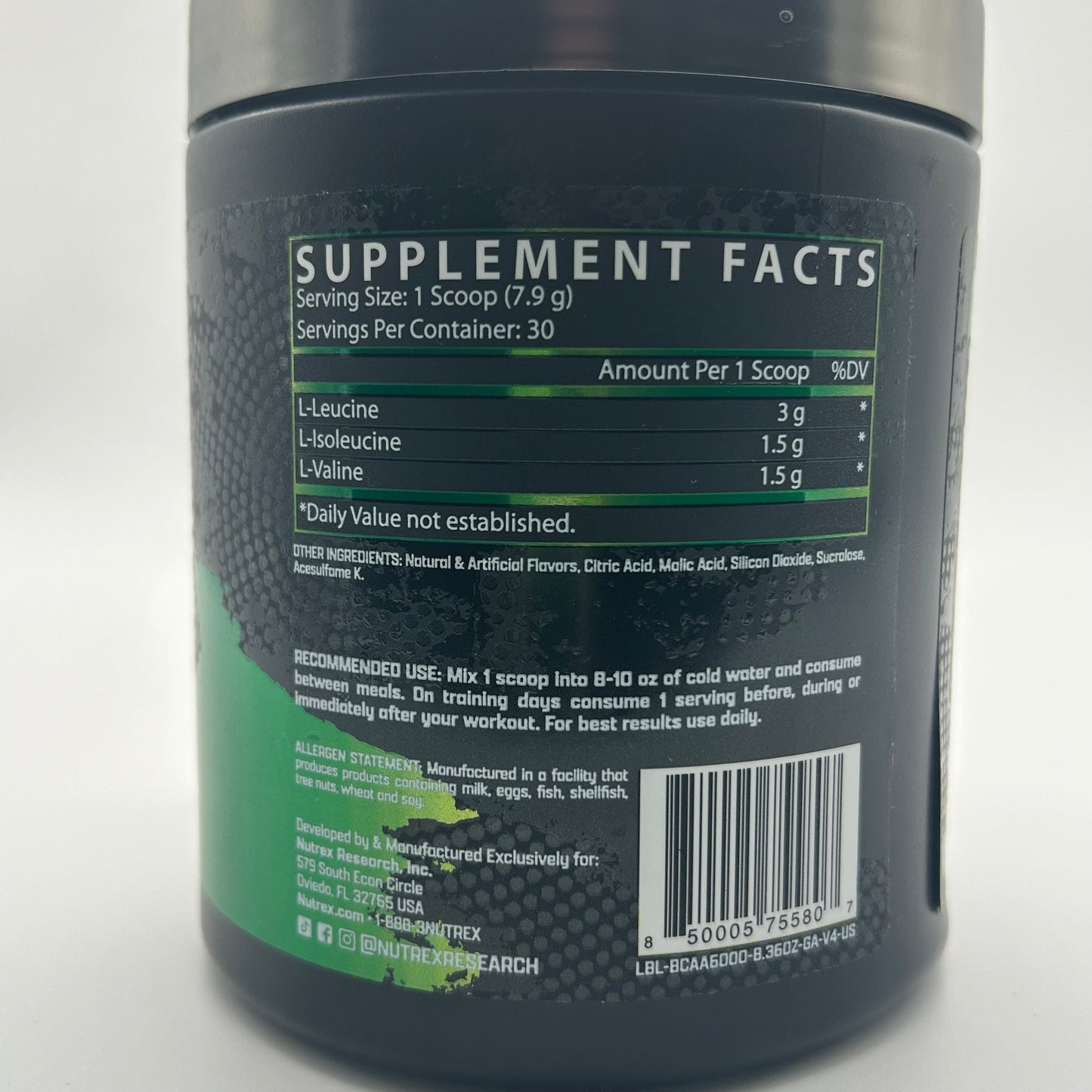 Nutrex BCAA 6000 Amino Acids Powder