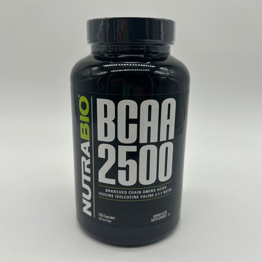 NutraBio “BCAA 2500” Branched Chain Amino Acid Supplement