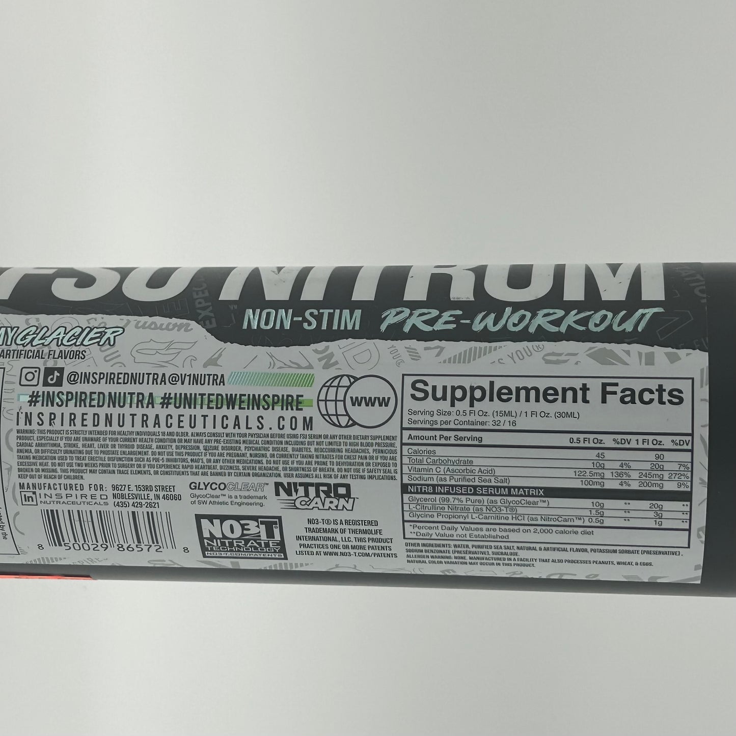FSU Nutrition NON Stim Liquid Preworkout