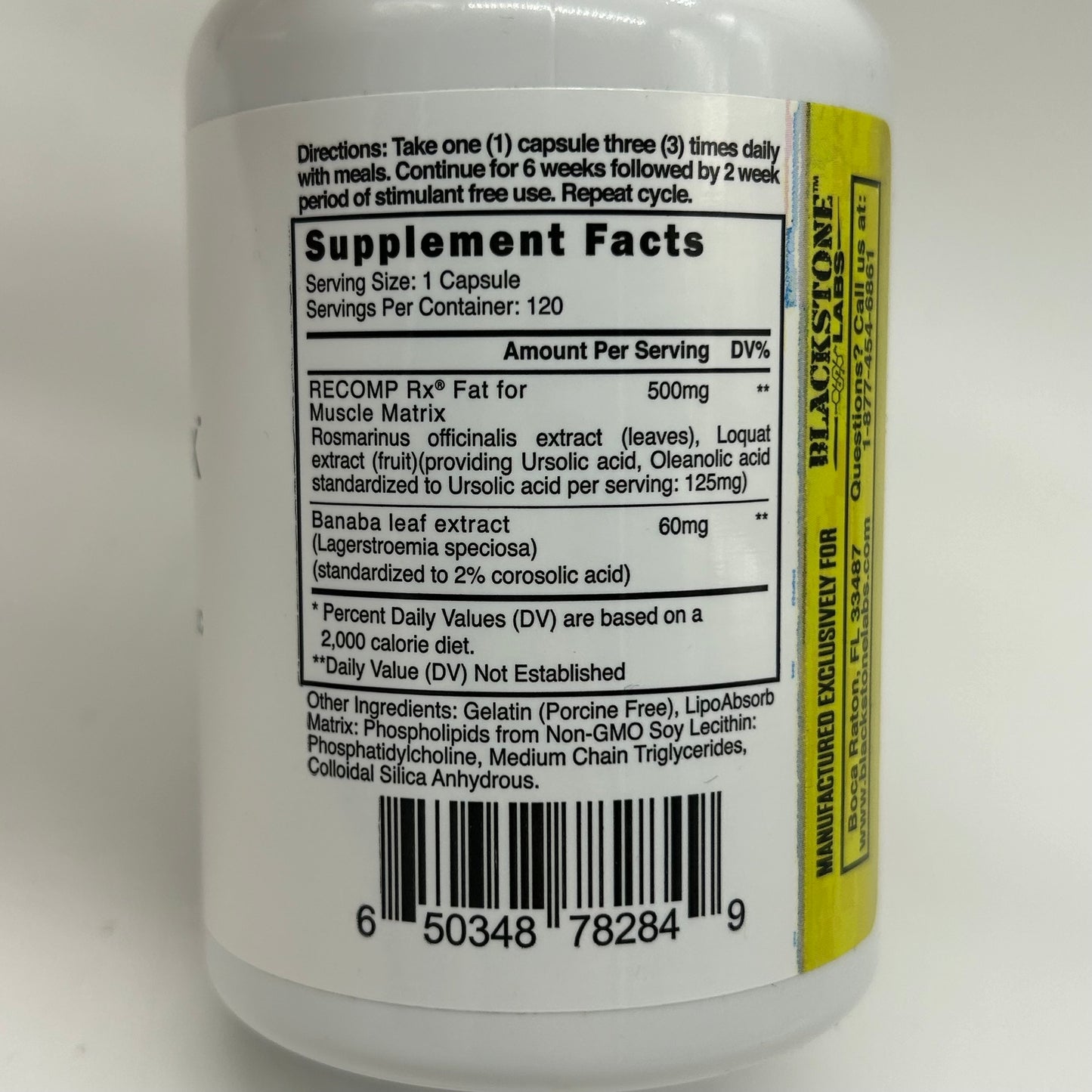 Blackstone Labs “RECOMP Rx” Recomposition Supplement