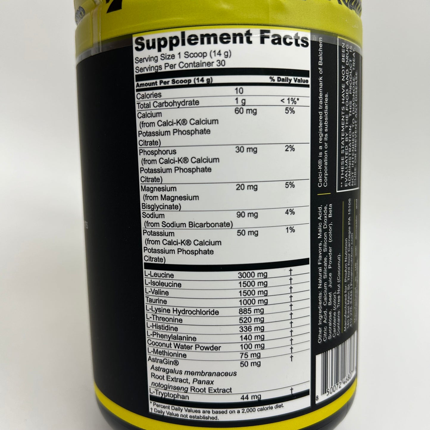 Pro AM Nutrition “EAA+” Amino Acid Support