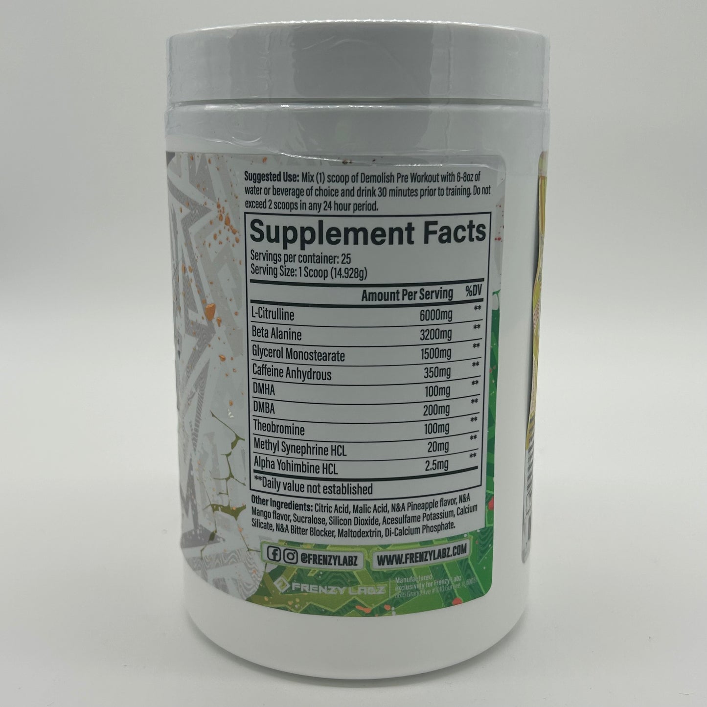 Frenzy Labs “Demolish” Loaded Pre-Workout
