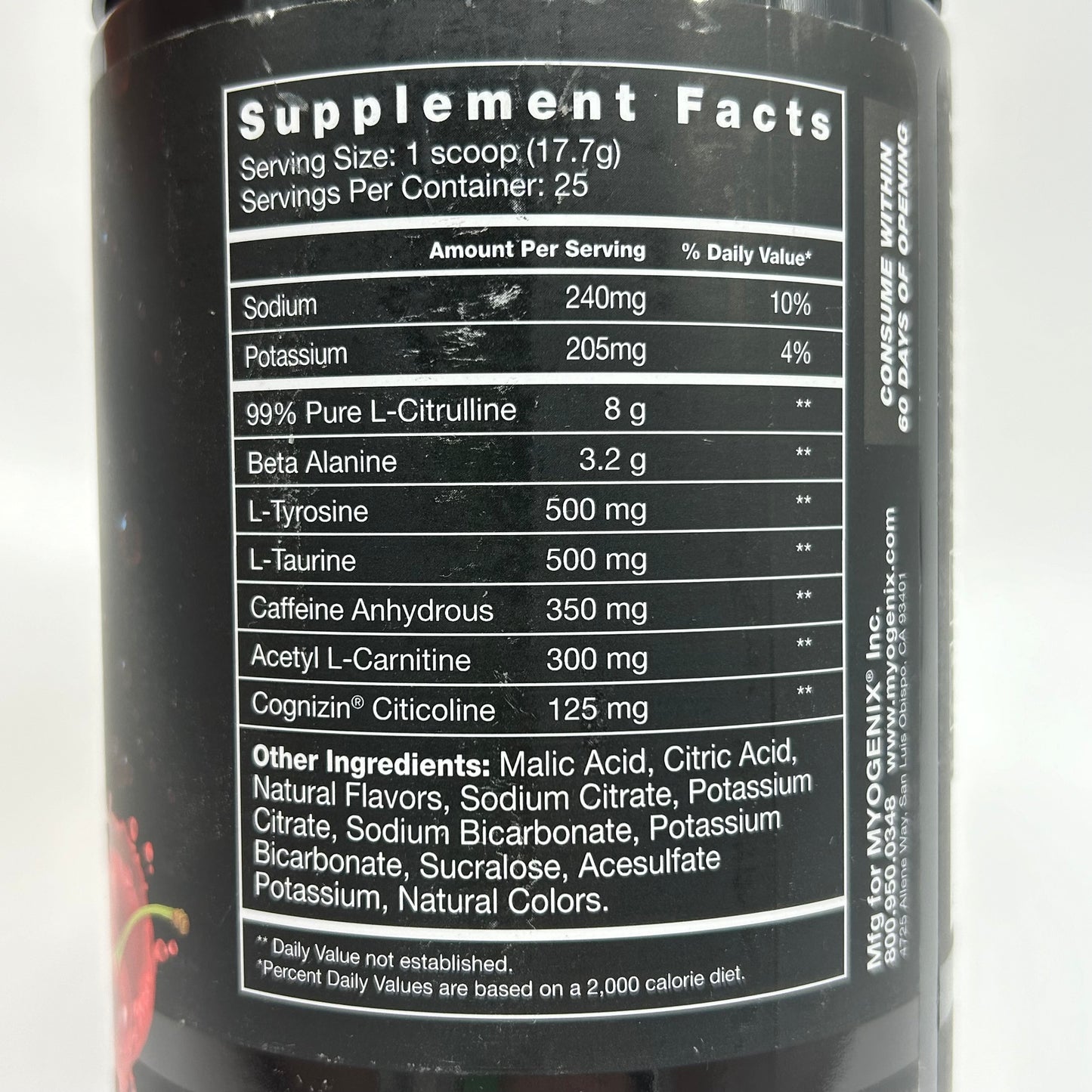Myogenix Nutrition “SPAWN” High Stim Pre Workout