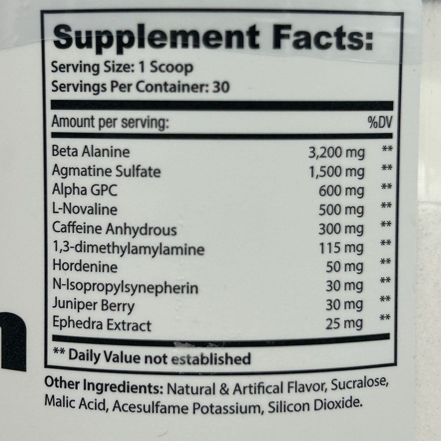 Kill Switch High Stim Pre Workout