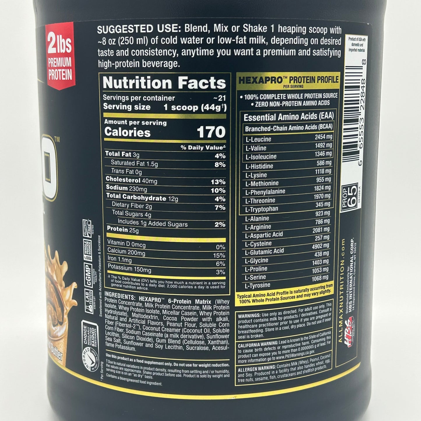 ALLMAX “Hexapro” Multi-Source Protein Powder