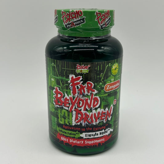 Physco Pharma “FAR BEYOND DRIVEN” Nootropic Stimulant Mood & Focus Supplement