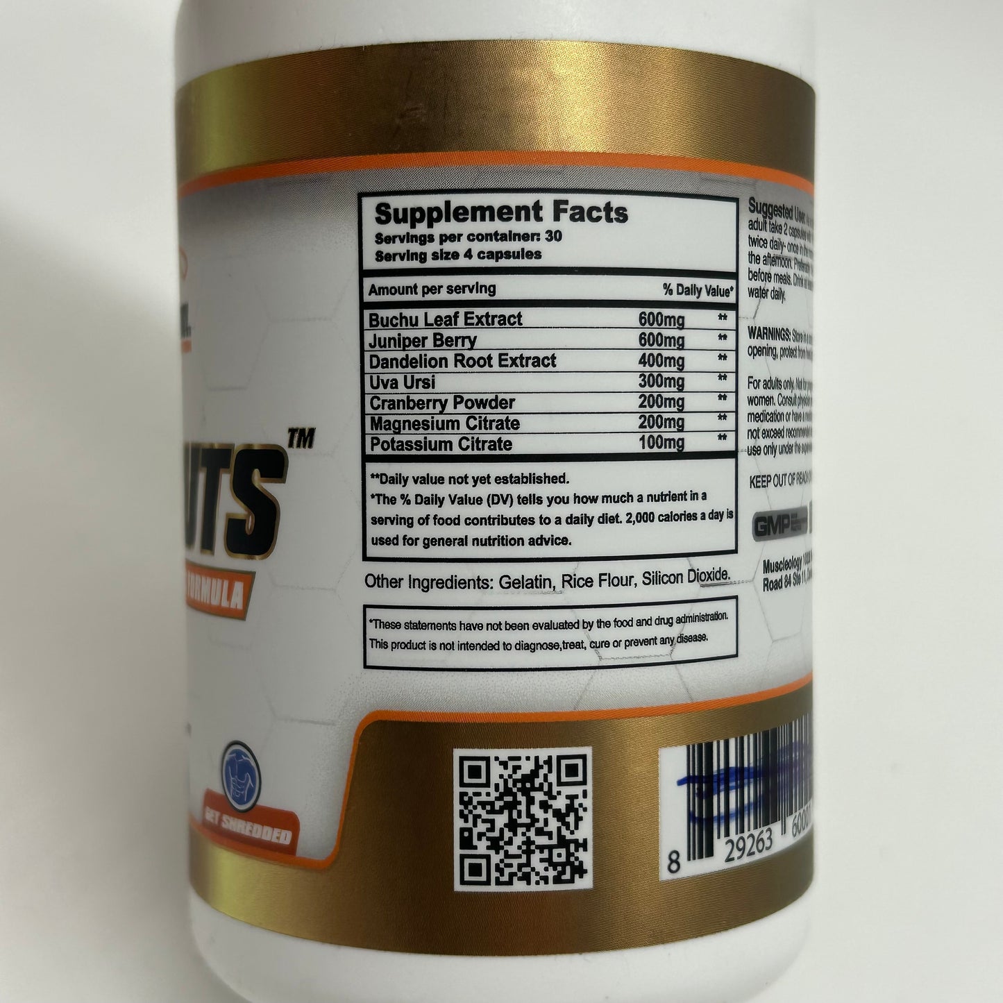 Muscleology Nutrition “DPX CUTS” Advanced Diuretic