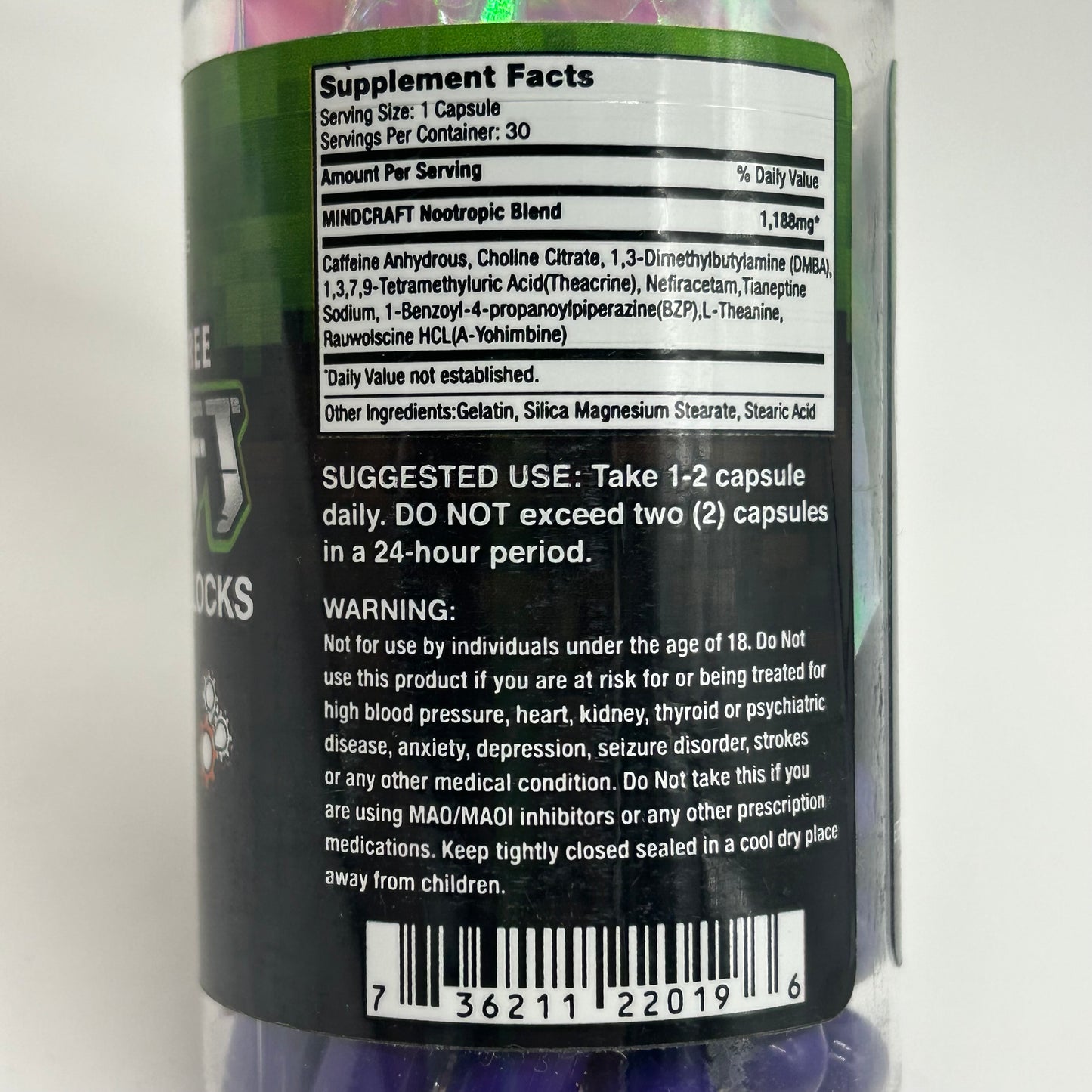Eternal Formulations “MINDCRAFT” Nootropic Mood & Focus Support Supplement