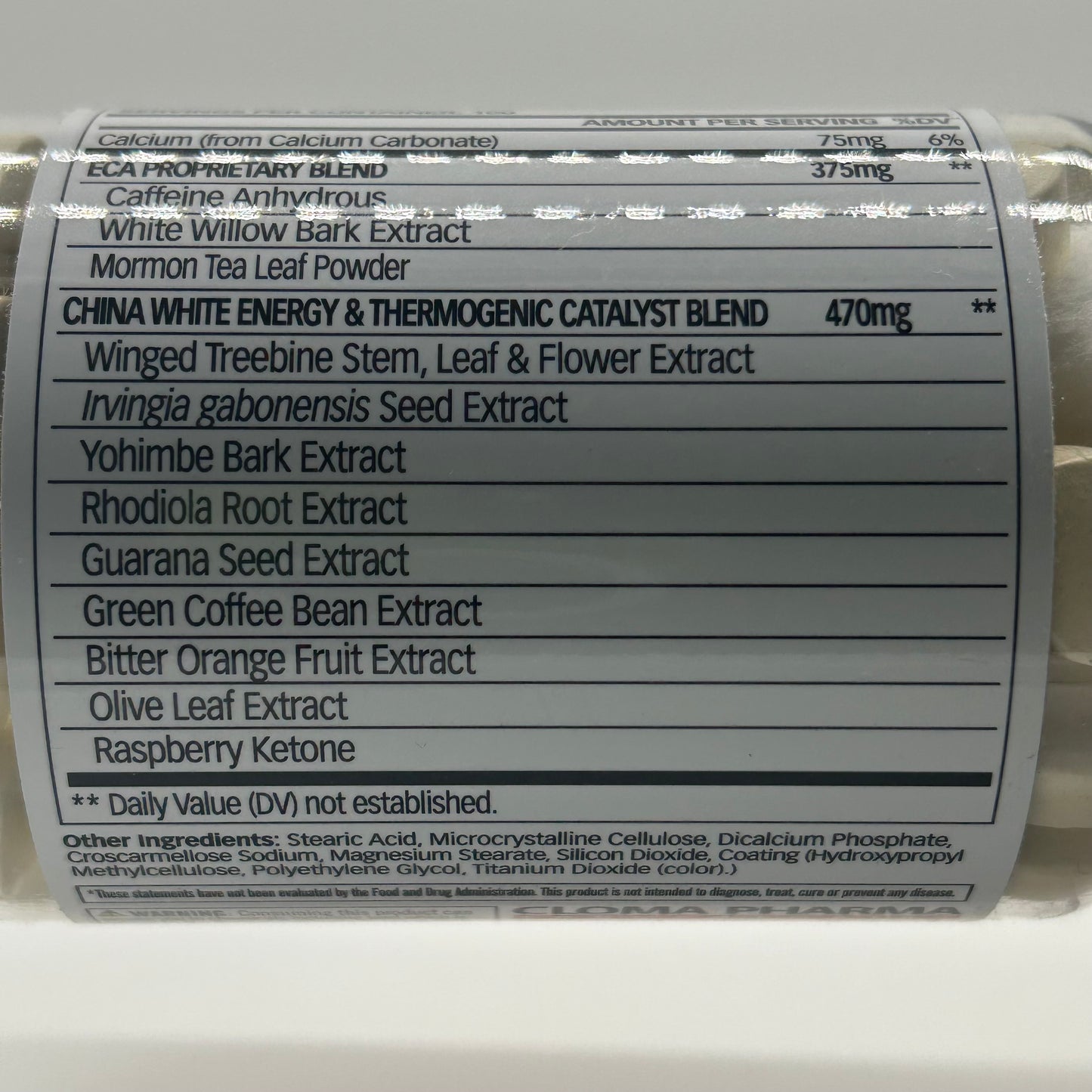 Cloma Pharma “China White” ECA Fat Burner