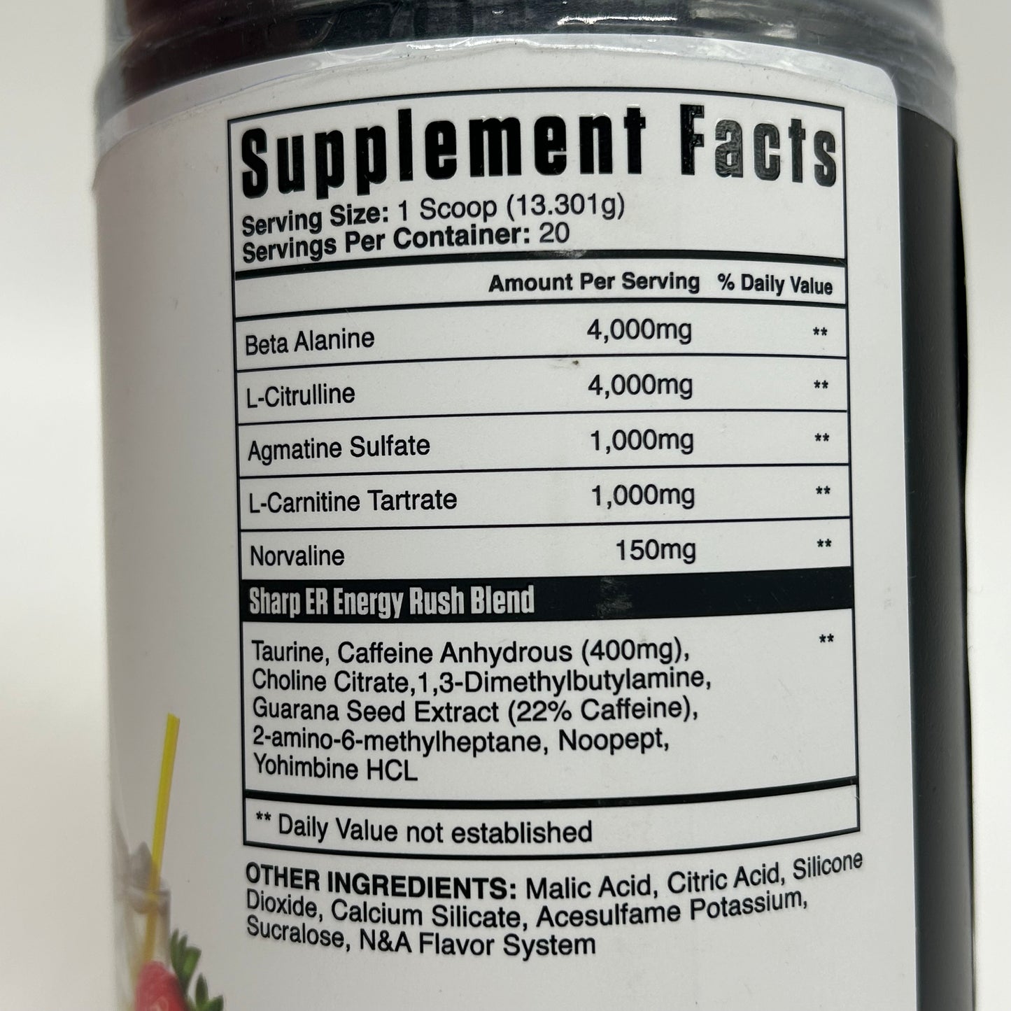 Intelligent Muscle “SHARPER” High Stim Pre Workout