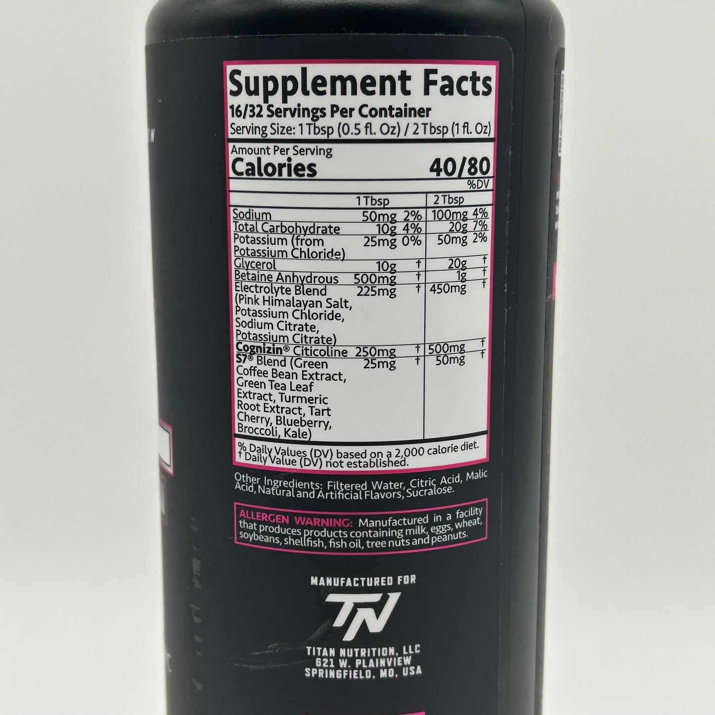 Titan Nutrition “Swol Shot” Nootropic Pump Serum
