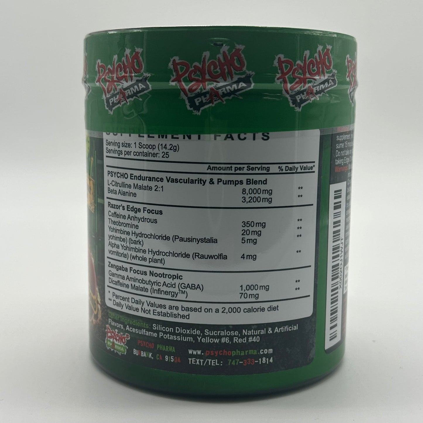 Physco Pharma “Edge of Insanity” High Stim Pre Workout