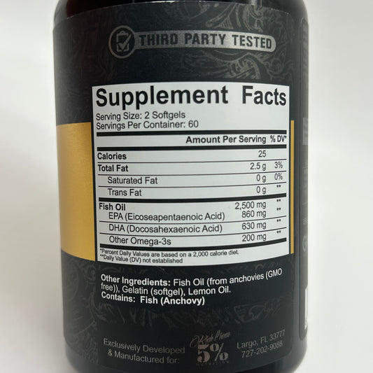 5% Core Fish Oil Capsules + Essential EPA and DHA Omega 3’s