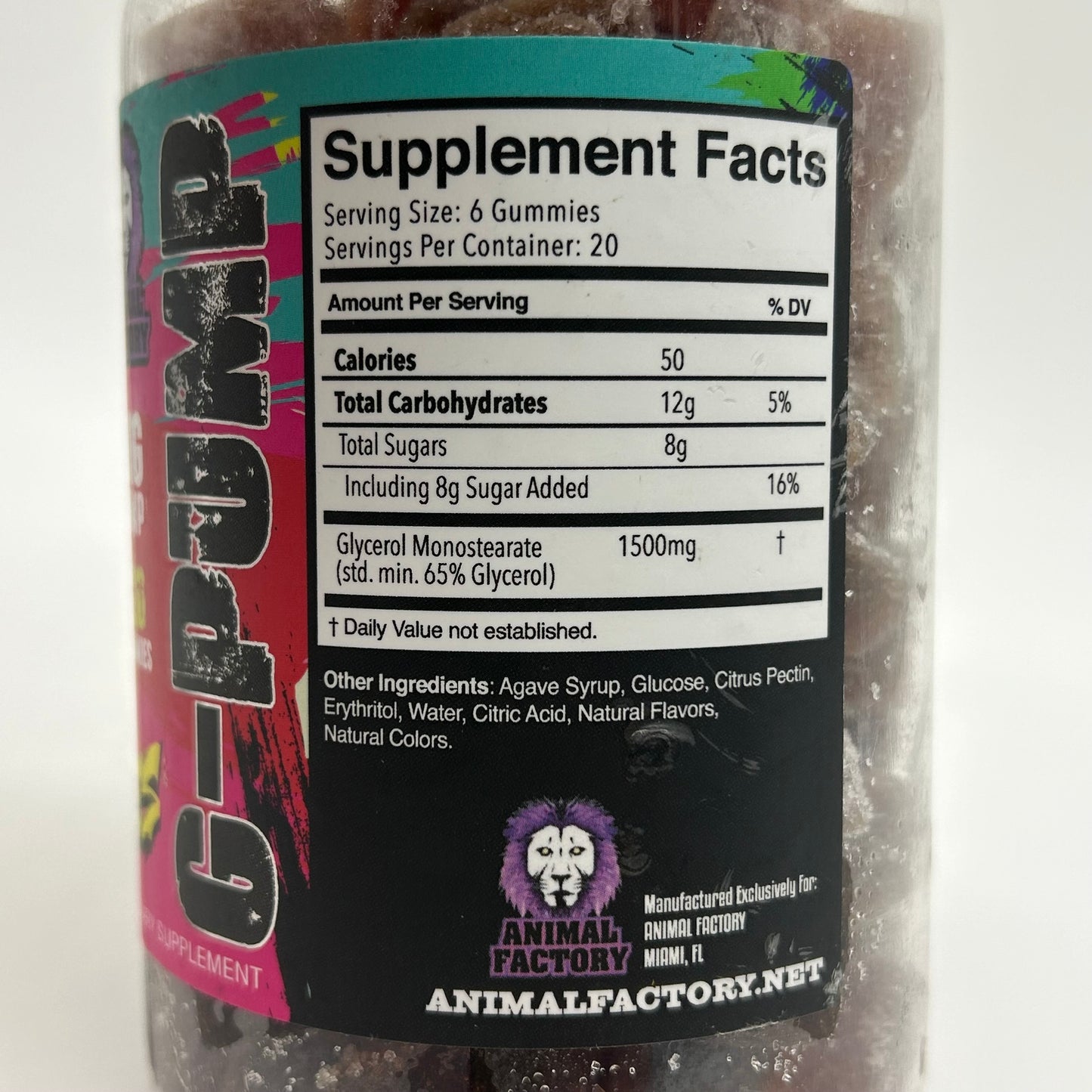 Animal Factory “G-Pump” Glycerol Pump Gummies 120ct