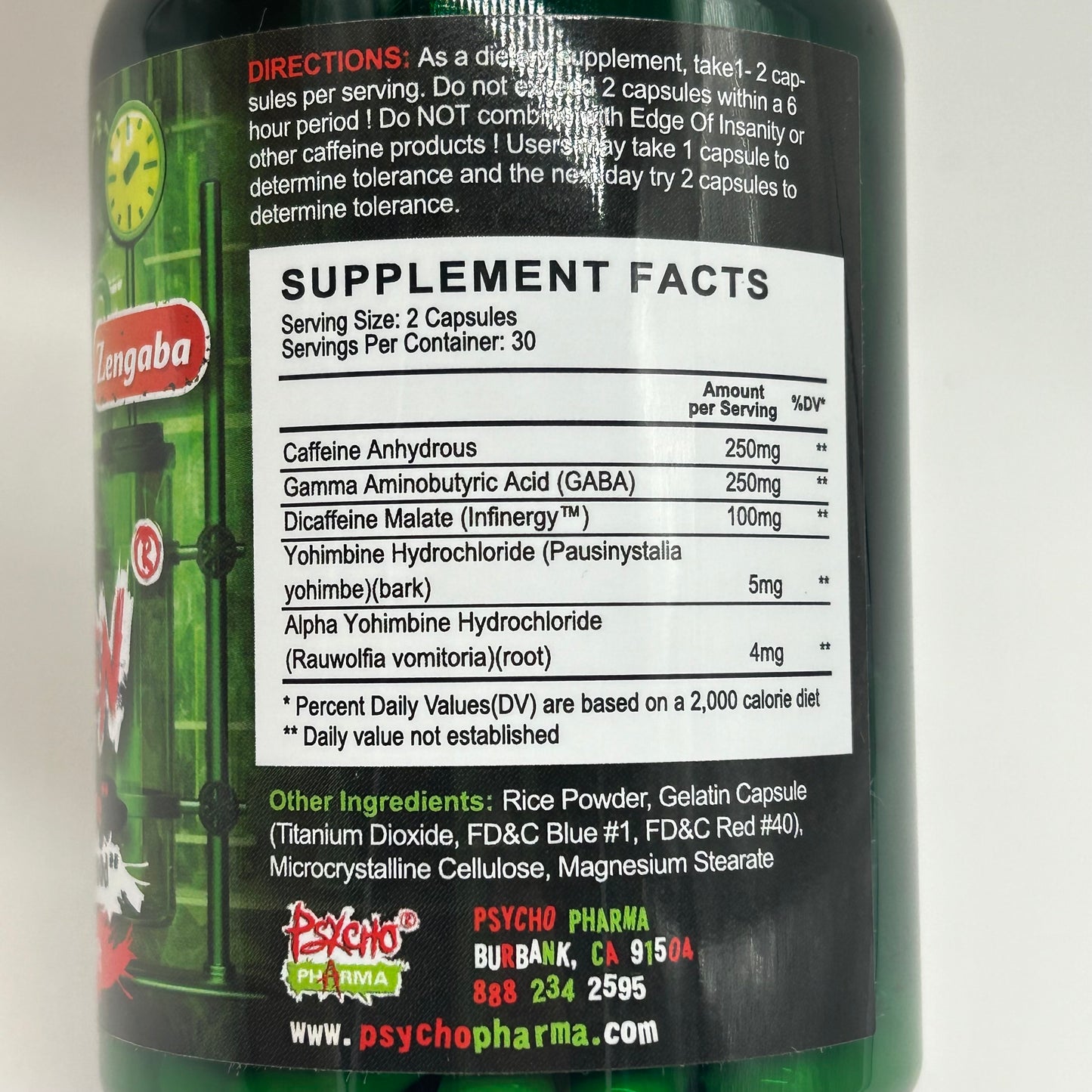 Physco Pharma “FAR BEYOND DRIVEN” Nootropic Stimulant Mood & Focus Supplement