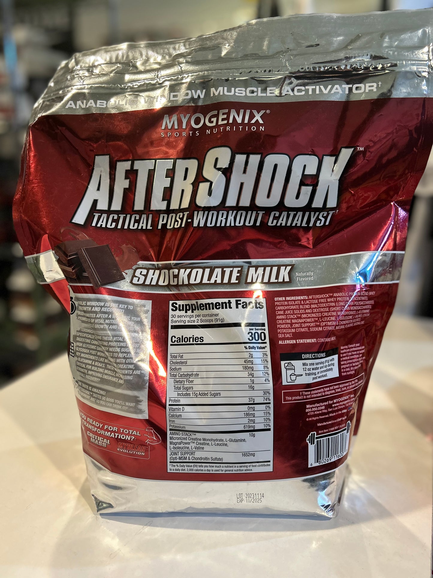 Myogenix “AFTERSHOCK” Post Workout Catalyst Protein Powder