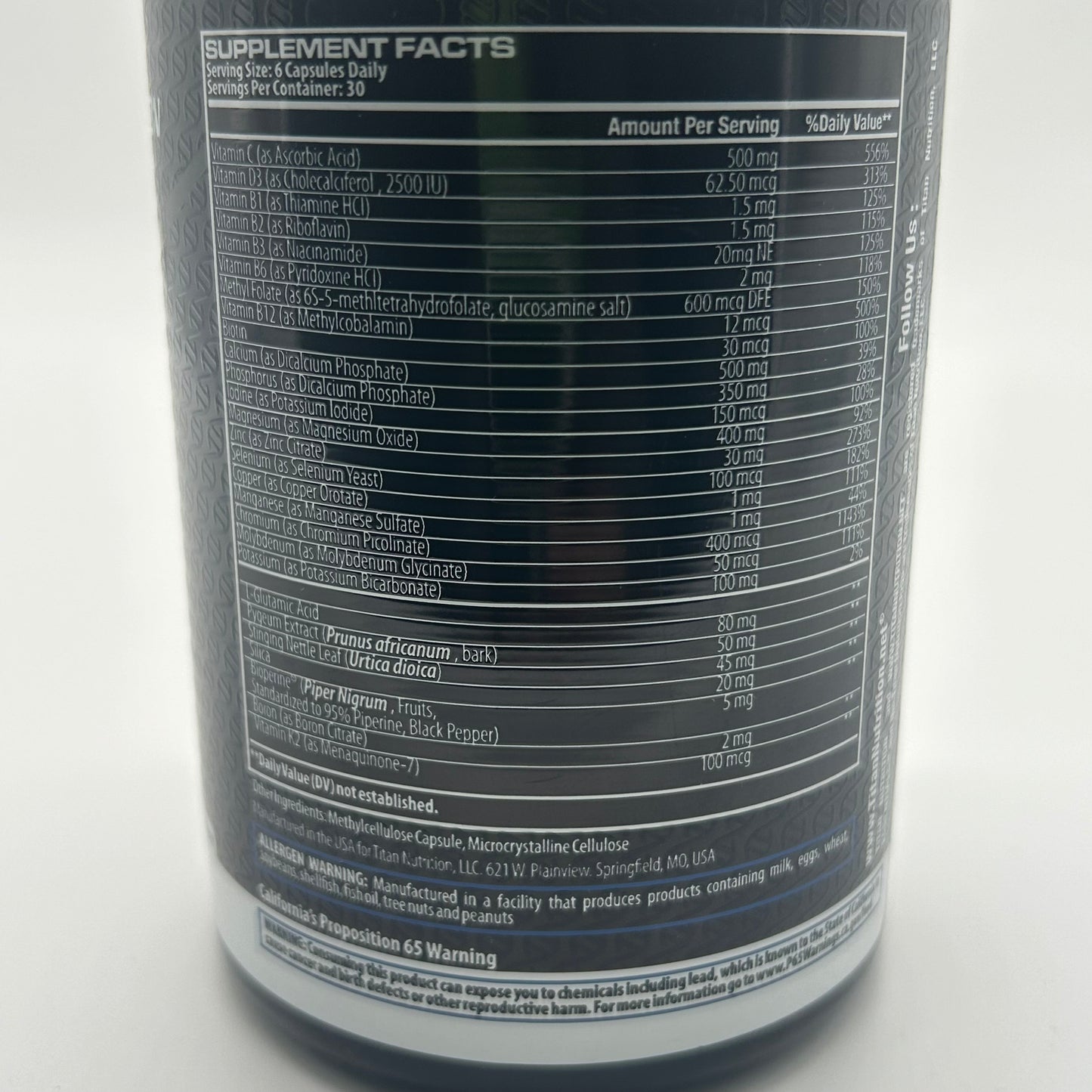 Titan Nutrition “Essentials” Ares / Athena Men’s & Women’s Multivitamin