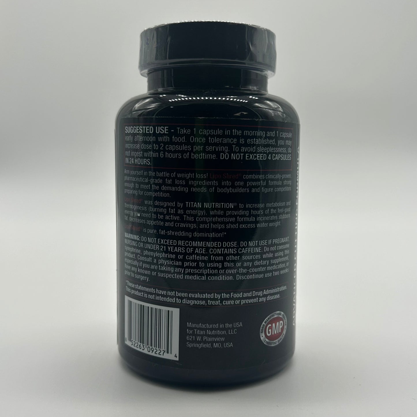 Titan Nutrition “LIPOSHRED” Fat Burner