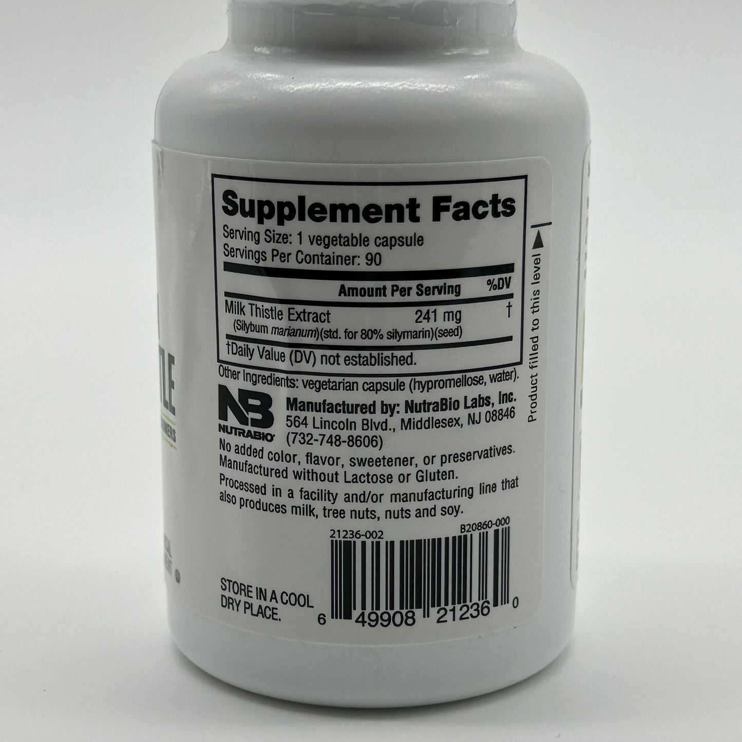 Nutrabio European Milk Thistle Liver Support