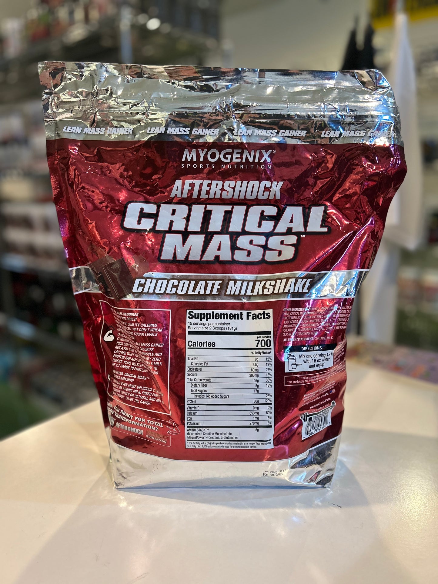Myogenix “AFTERSHOCK” Critical Mass Mass Gainer