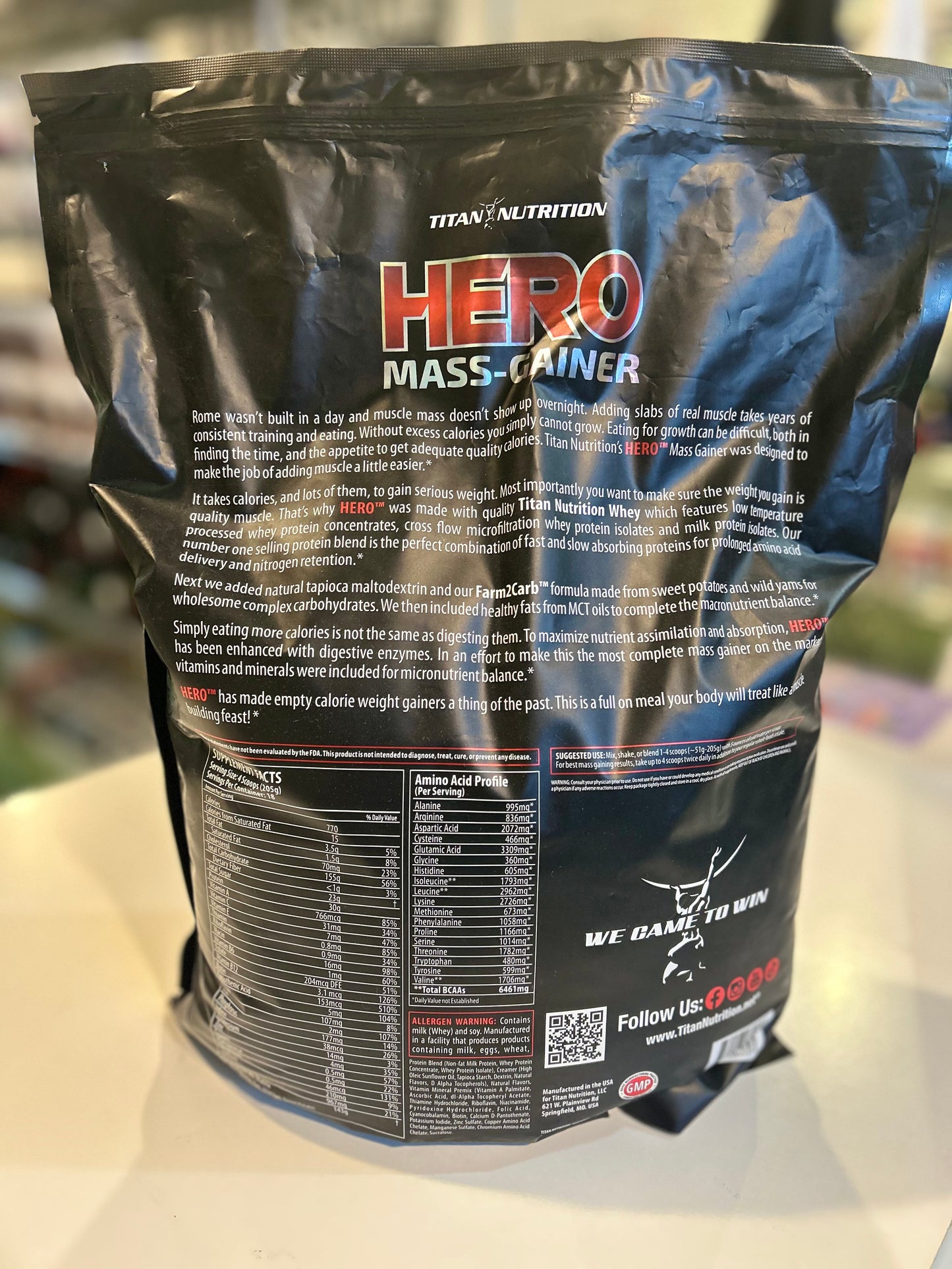 Titan Nutrition “HERO” Mass Gainer