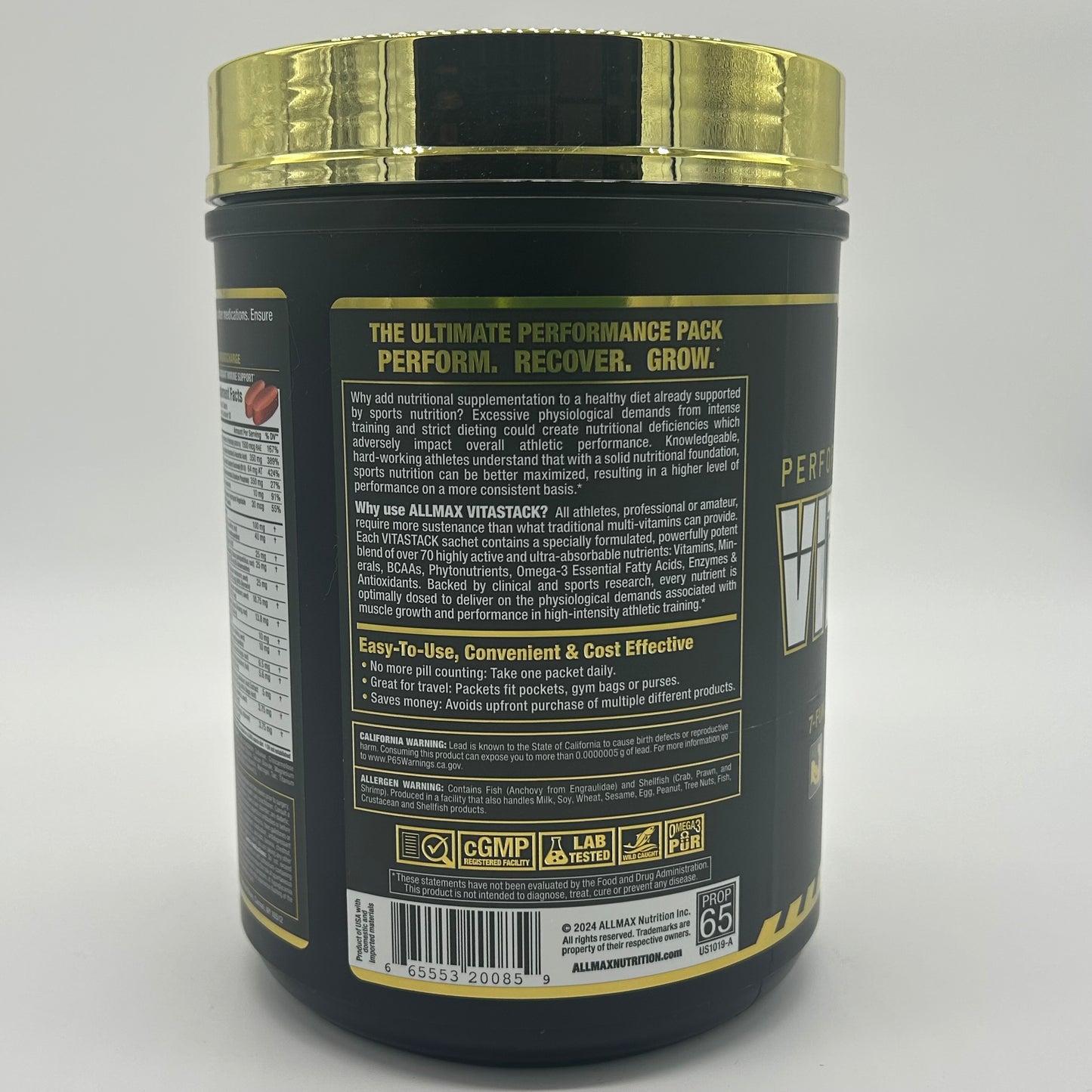 Allmax “VITASTACK” Multivitamin & Multinutrient Capsules