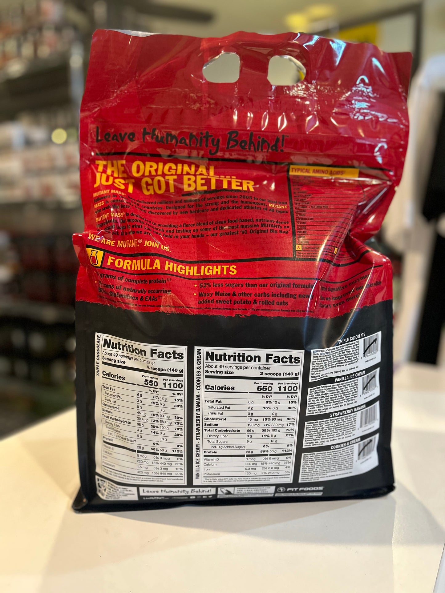 Mutant “Mass” High Protein Mass Gainer