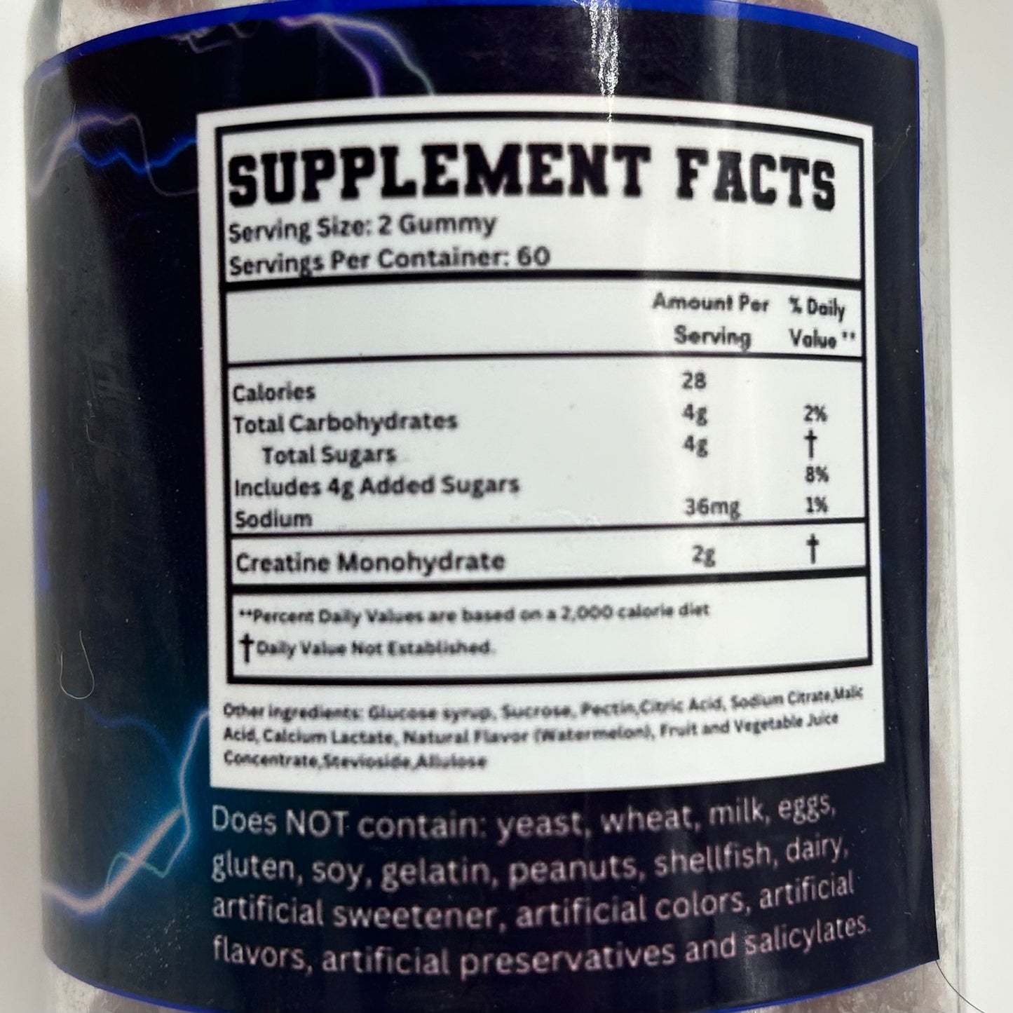 Wardog Supplements Creatine Gummies “Warfare Watermelon” 60pcs