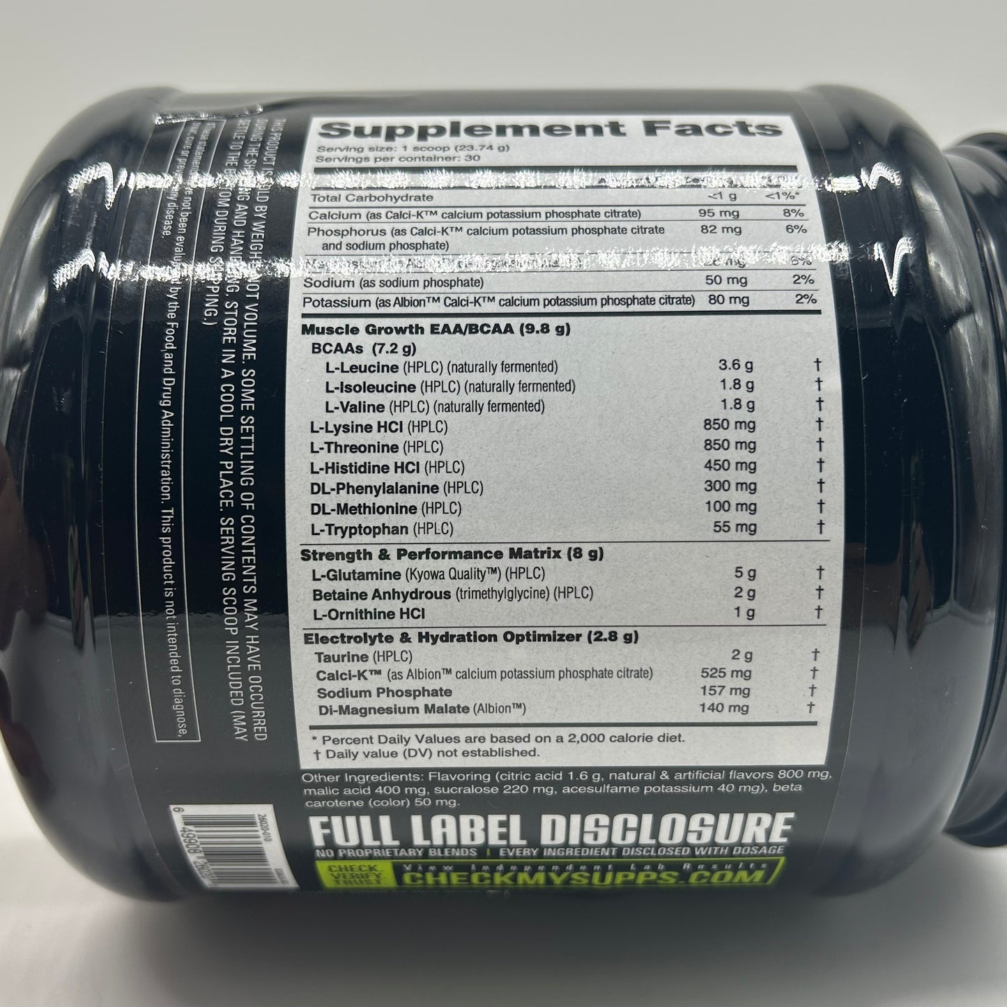 NutraBio “INTRABLAST” Amino Acid Hydration Pump Supplement