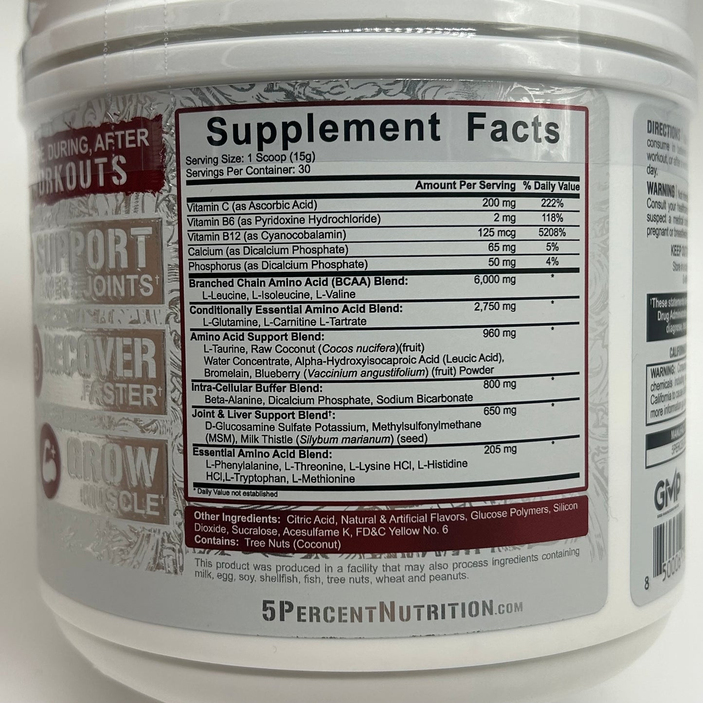 Rich Piana’s 5% Nutrition “ALL DAY YOU MAY” Pre-Intra-Post Workout Supplement - Muscle and Joint Support