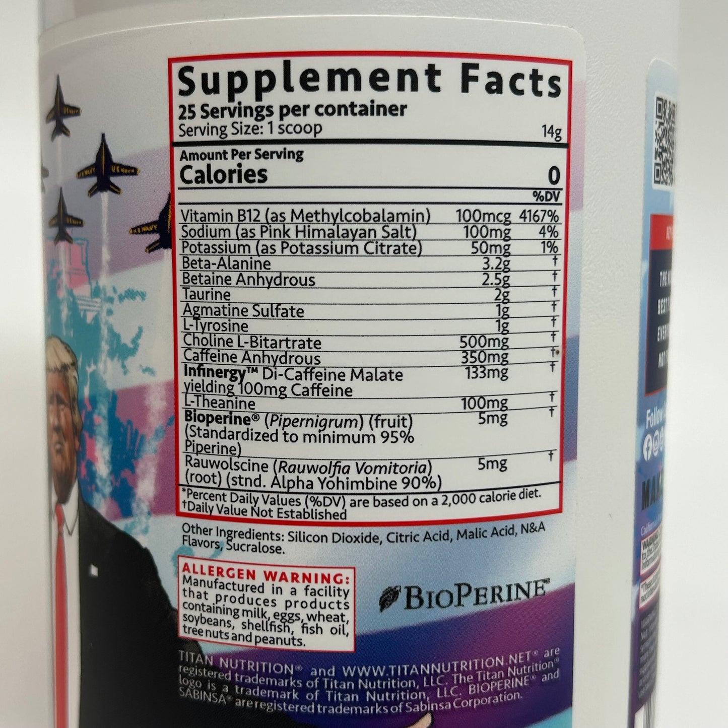 Titan Nutrition “Trigger Warning” Donald Trump Pre Workout
