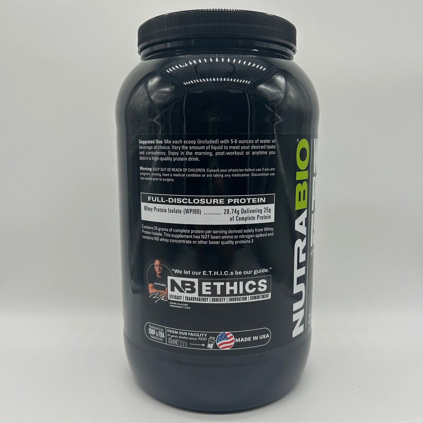 Nutrabio Whey Protein Isolate - 2lb