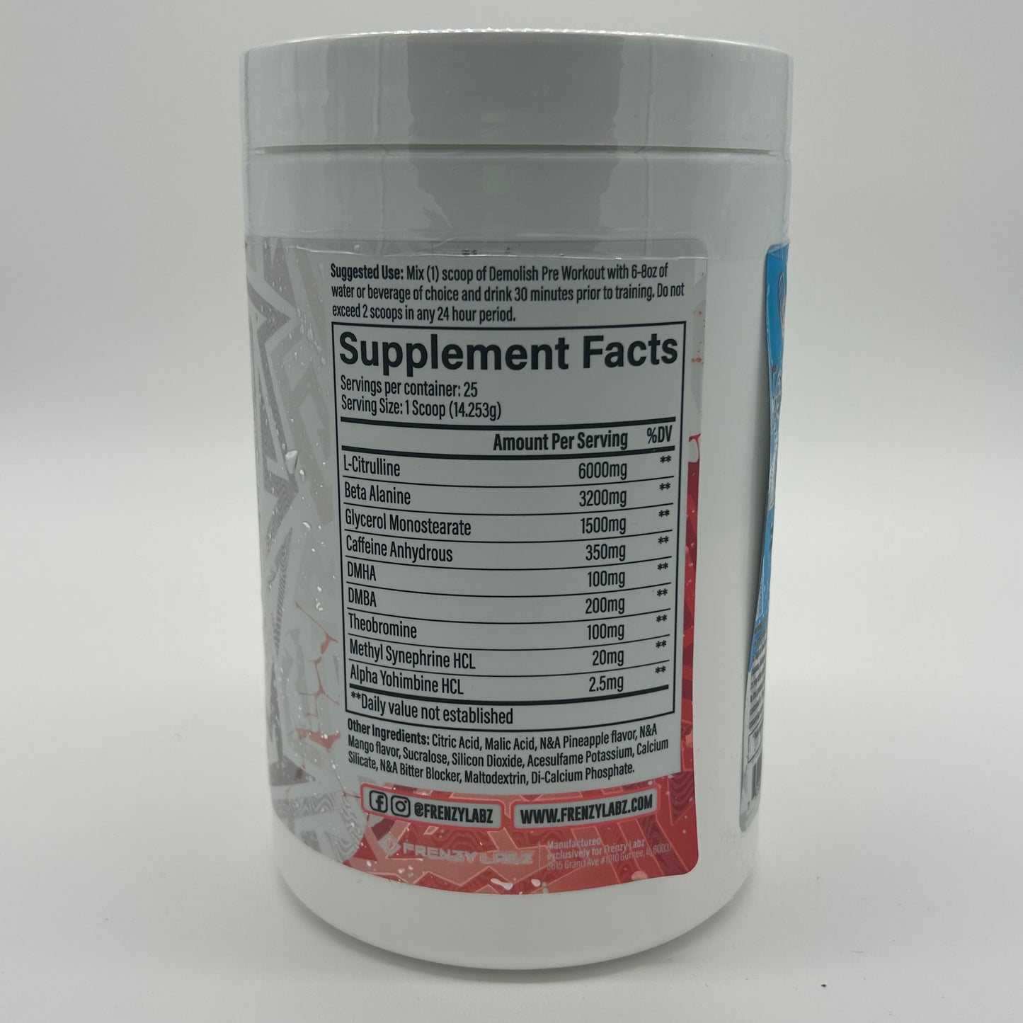 Frenzy Labs “Demolish” Loaded Pre-Workout