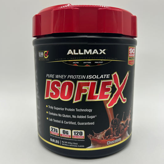 ALLMAX “Isoflex” Chocolate Pure Whey Protein Isolate - 1lb