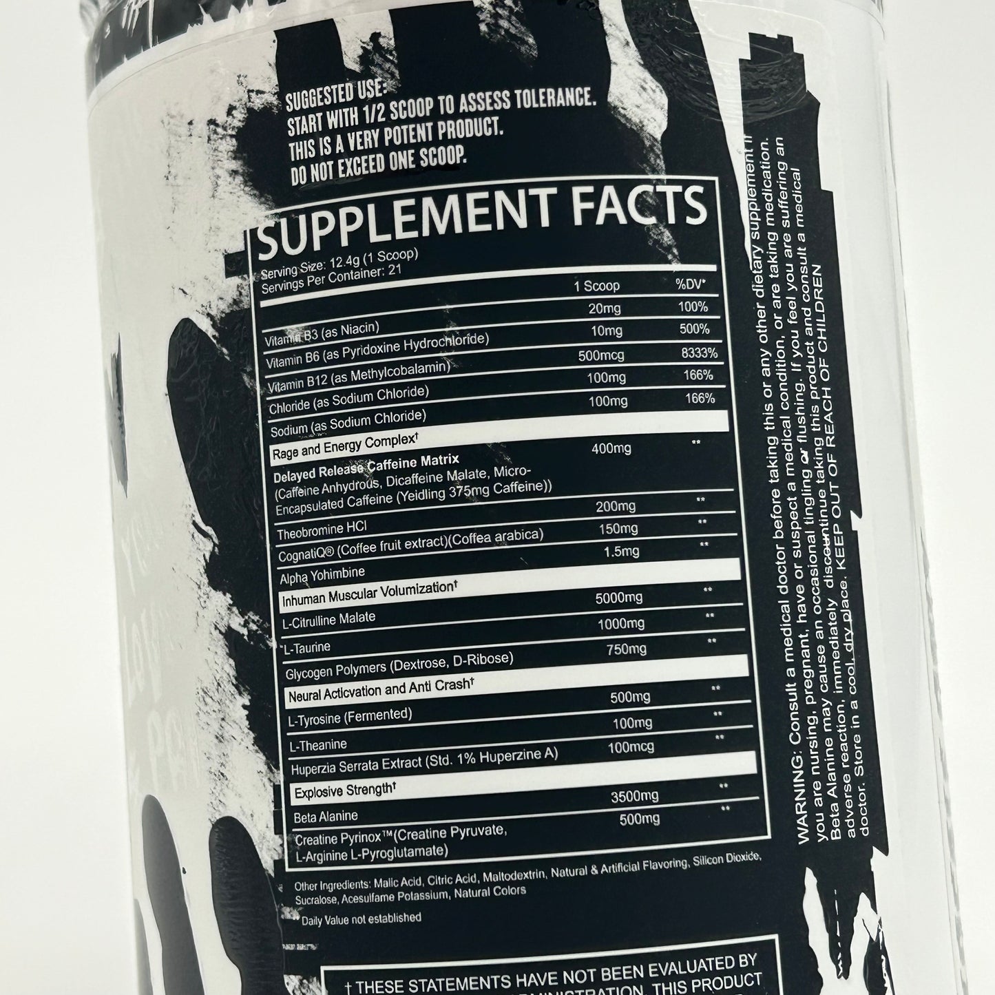 After dark “Inhuman” Pre-Workout