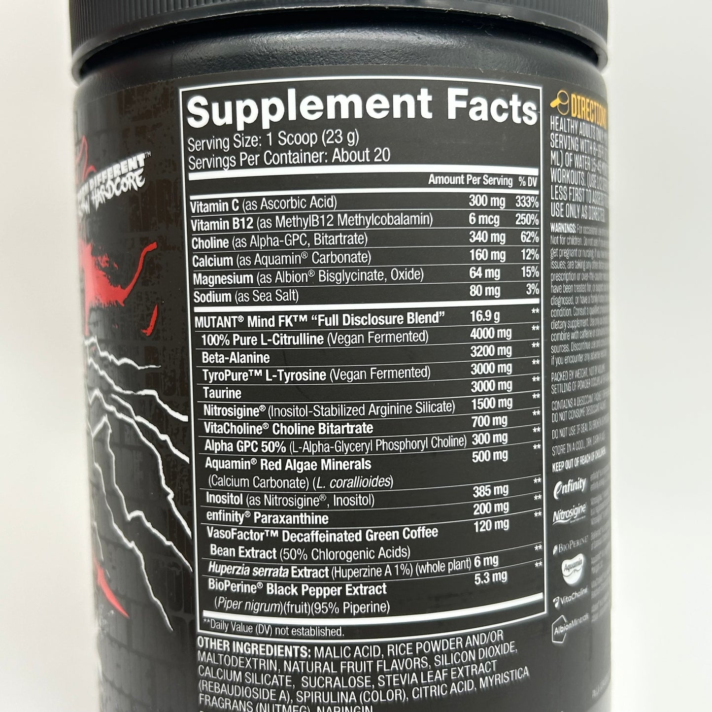 Mutant “MINDFK” Epic Nootropic Pre Workout