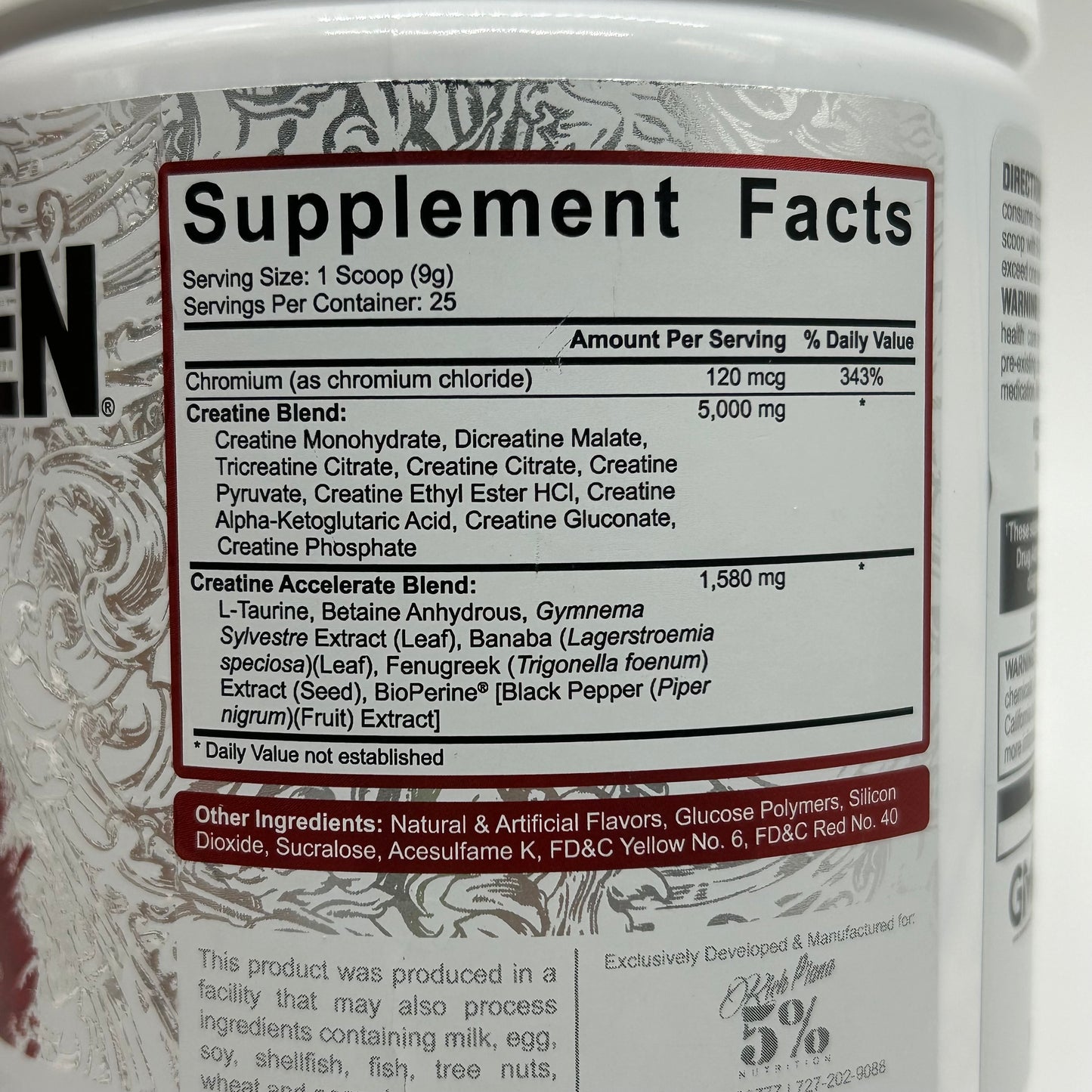 Rich Piana’s 5% Nutrition “CREA-TEN” Multi-Creatine Blend