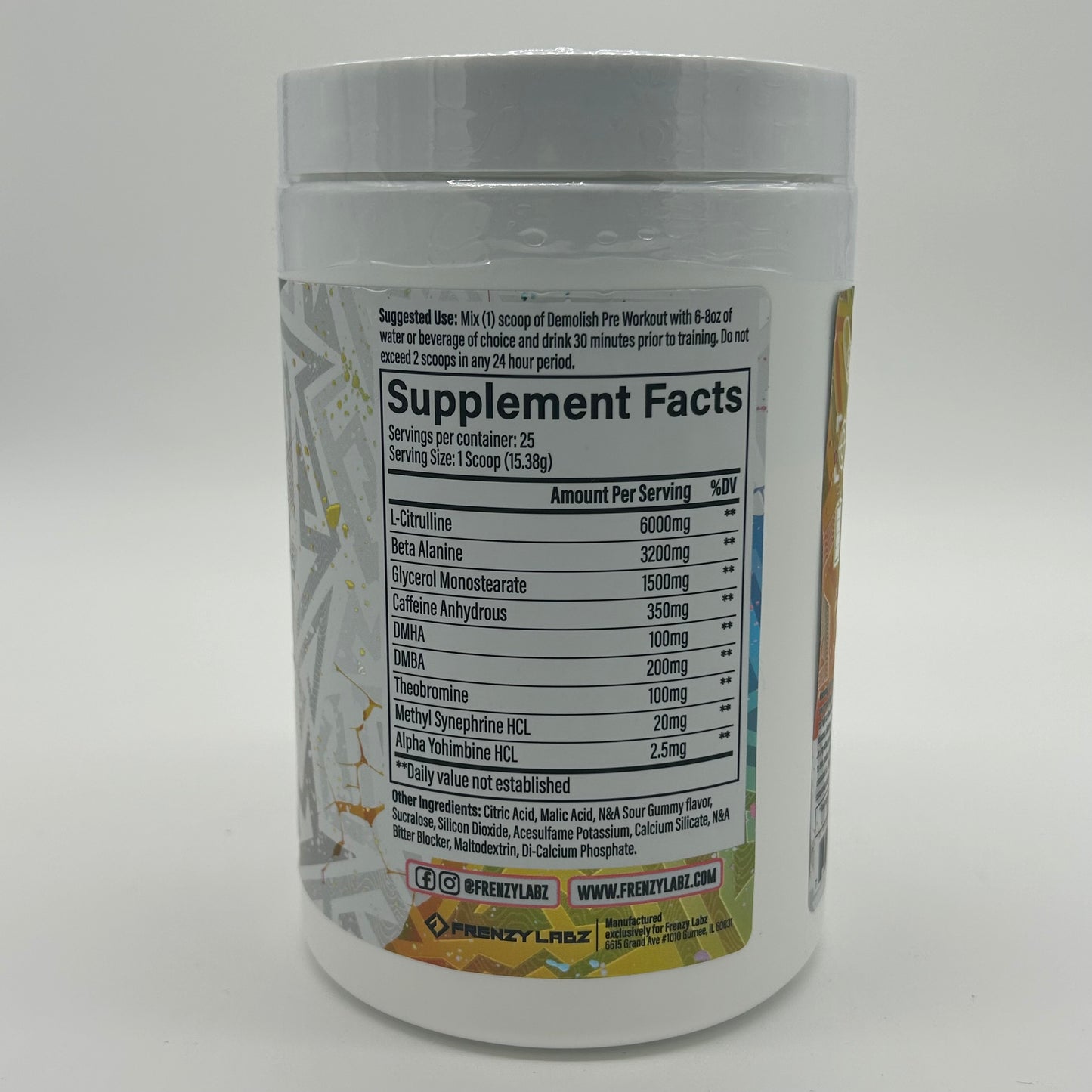 Frenzy Labs “Demolish” Loaded Pre-Workout