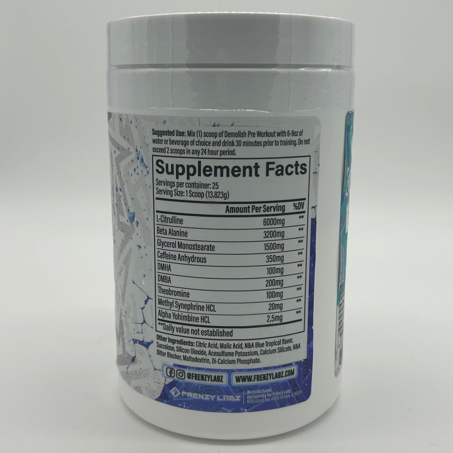 Frenzy Labs “Demolish” Loaded Pre-Workout