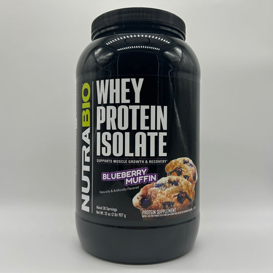 Nutrabio Whey Protein Isolate Blueberry Muffin