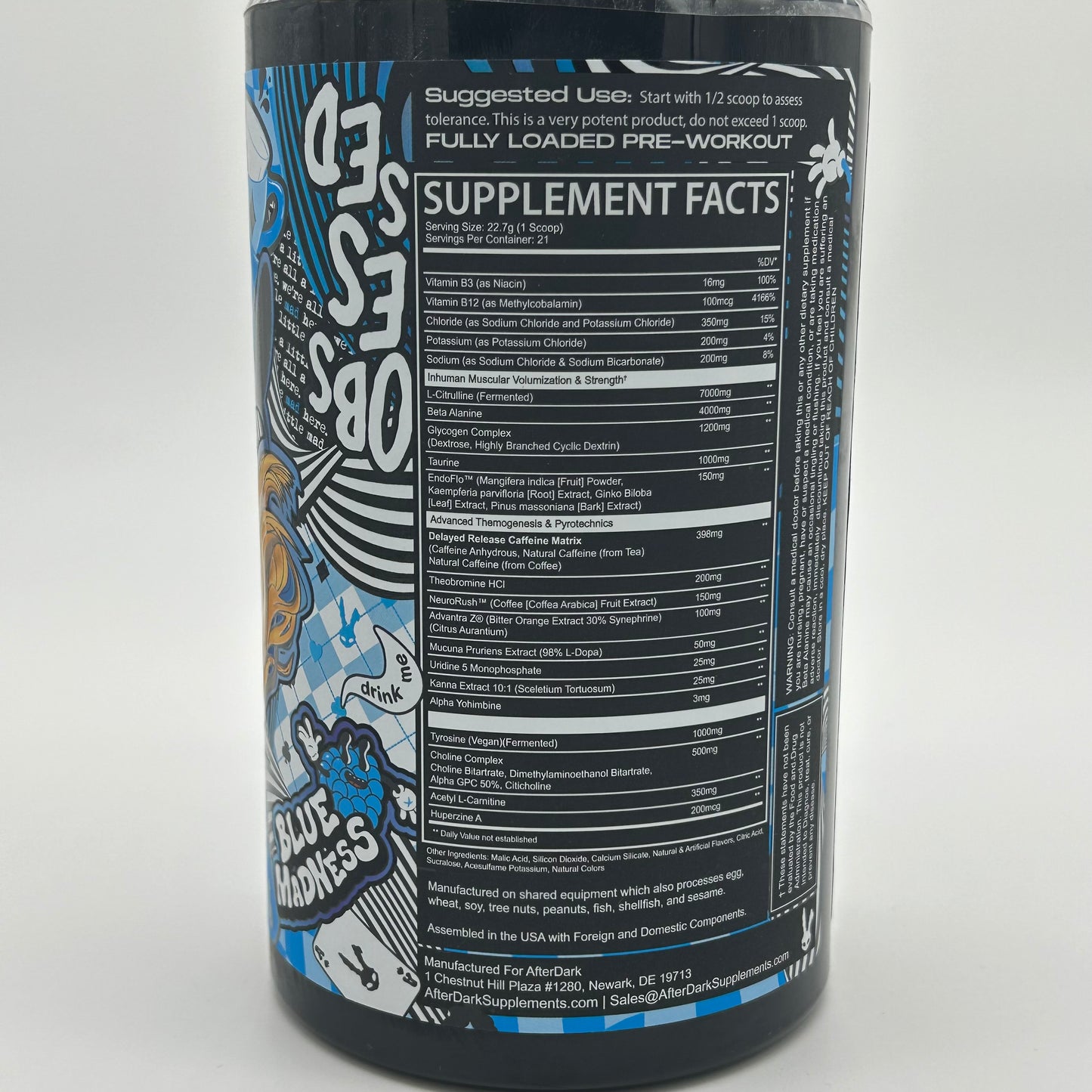 Afterdark “Obsessed” High Stim Fully Loaded Pre-Workout
