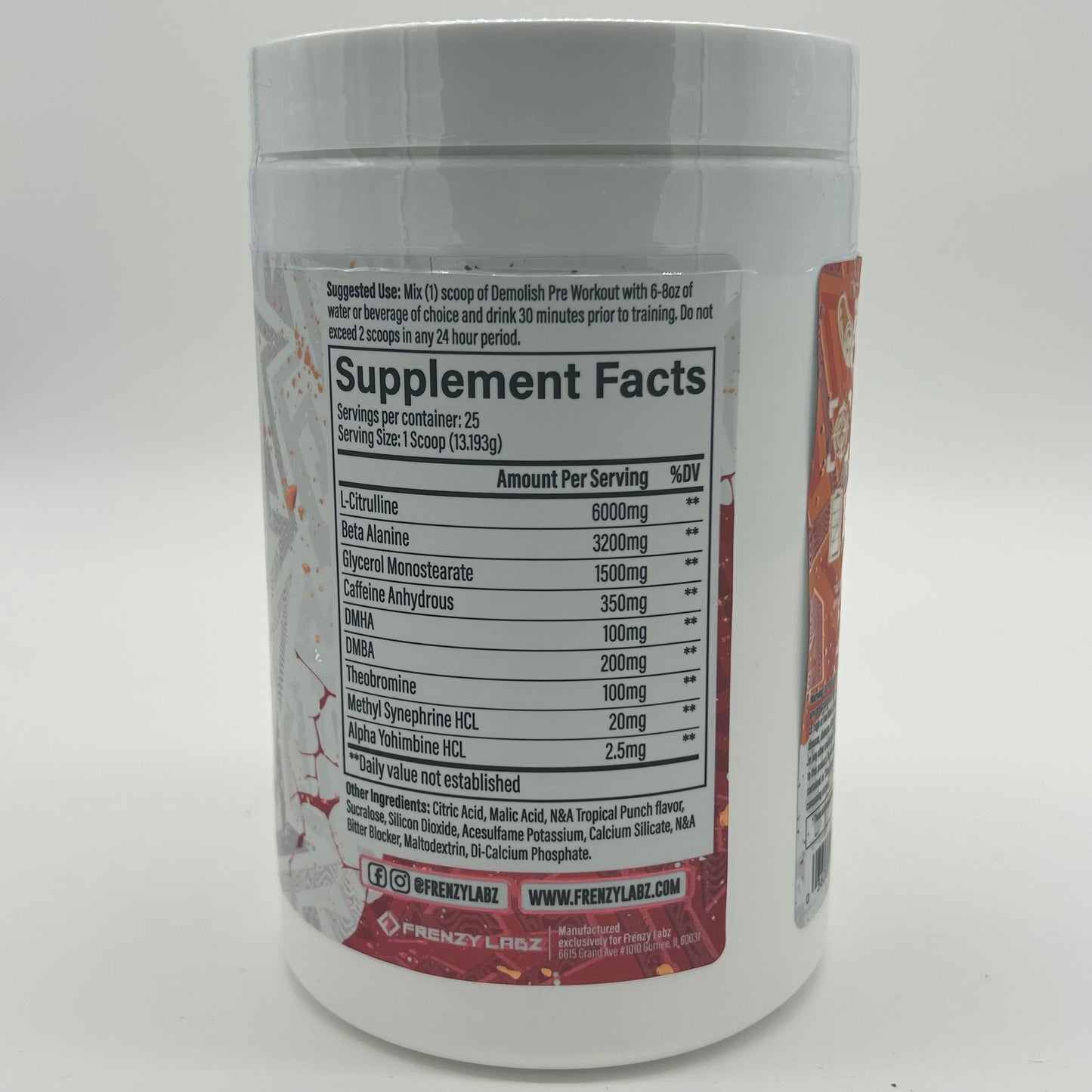 Frenzy Labs “Demolish” Loaded Pre-Workout