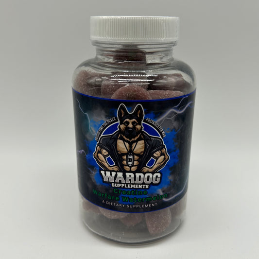 Wardog Supplements Creatine Gummies “Warfare Watermelon” 60pcs